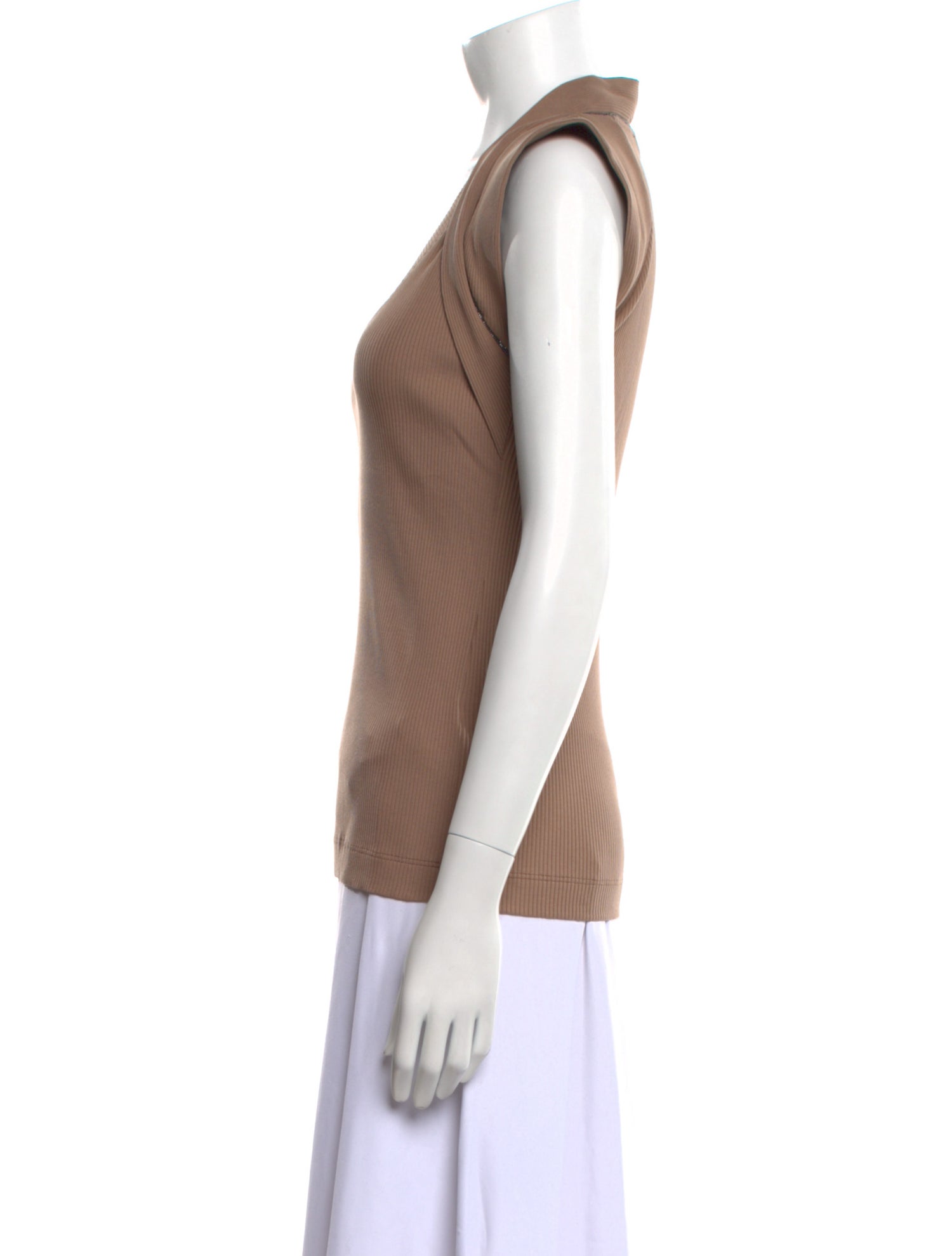 Brunello Cucinelli V-Neck Sleeveless Top