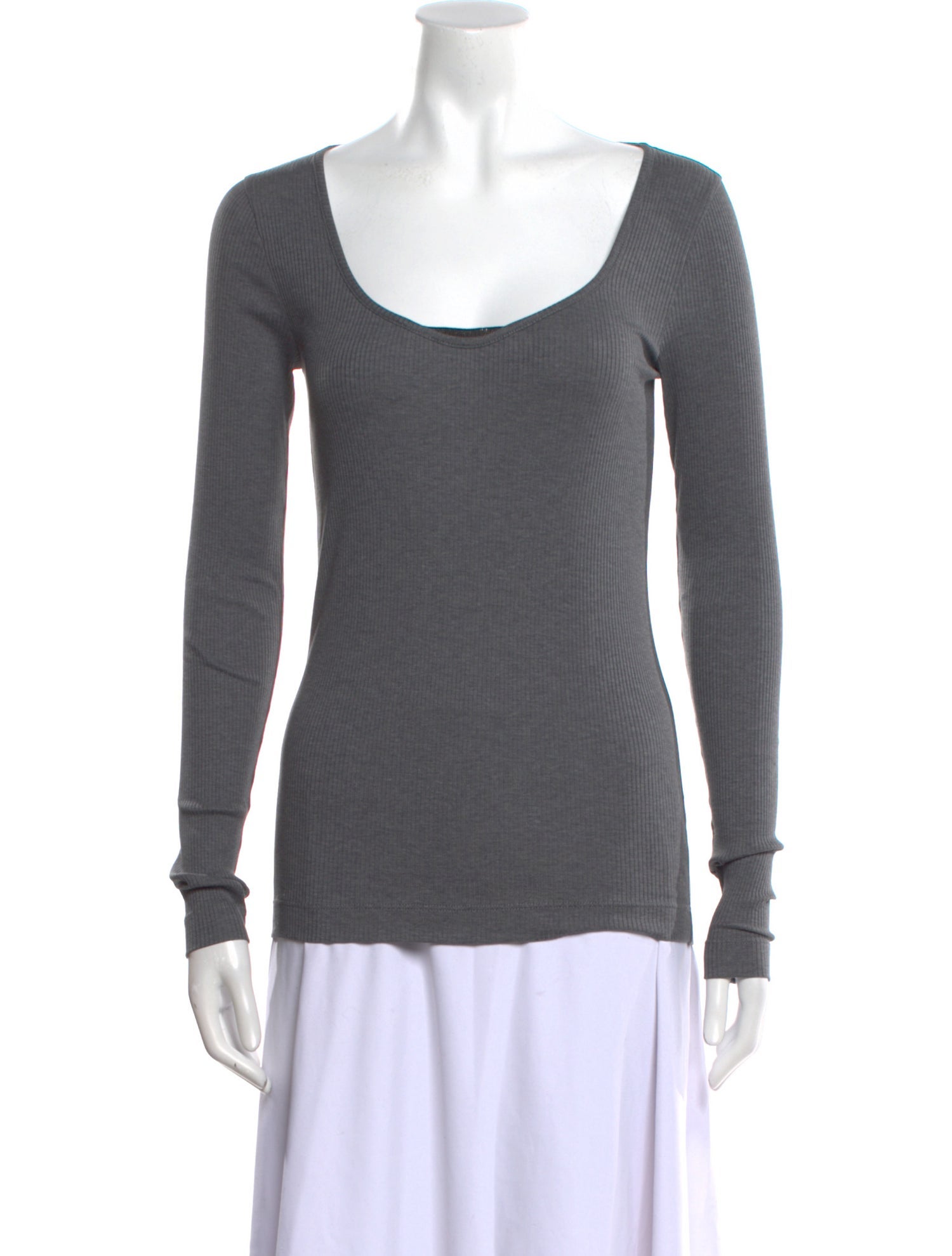 Brunello Cucinelli Scoop Neck Long Sleeve T-Shirt