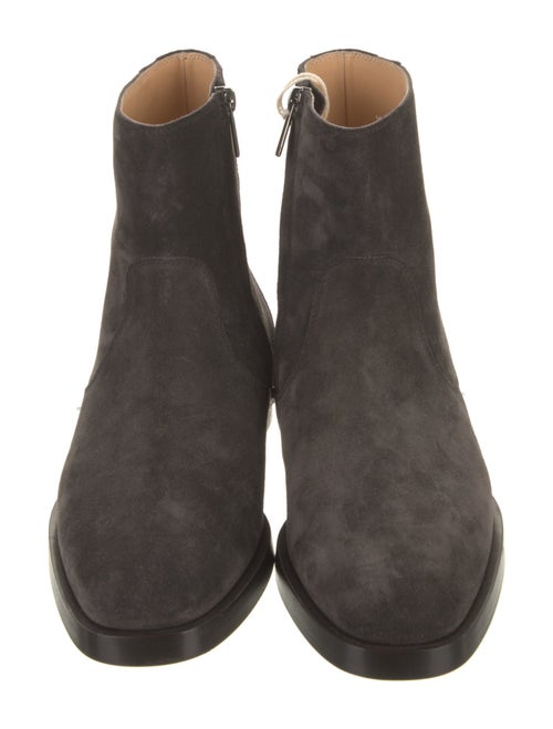 Brunello Cucinelli Suede Leather Trim Embellishment Boots