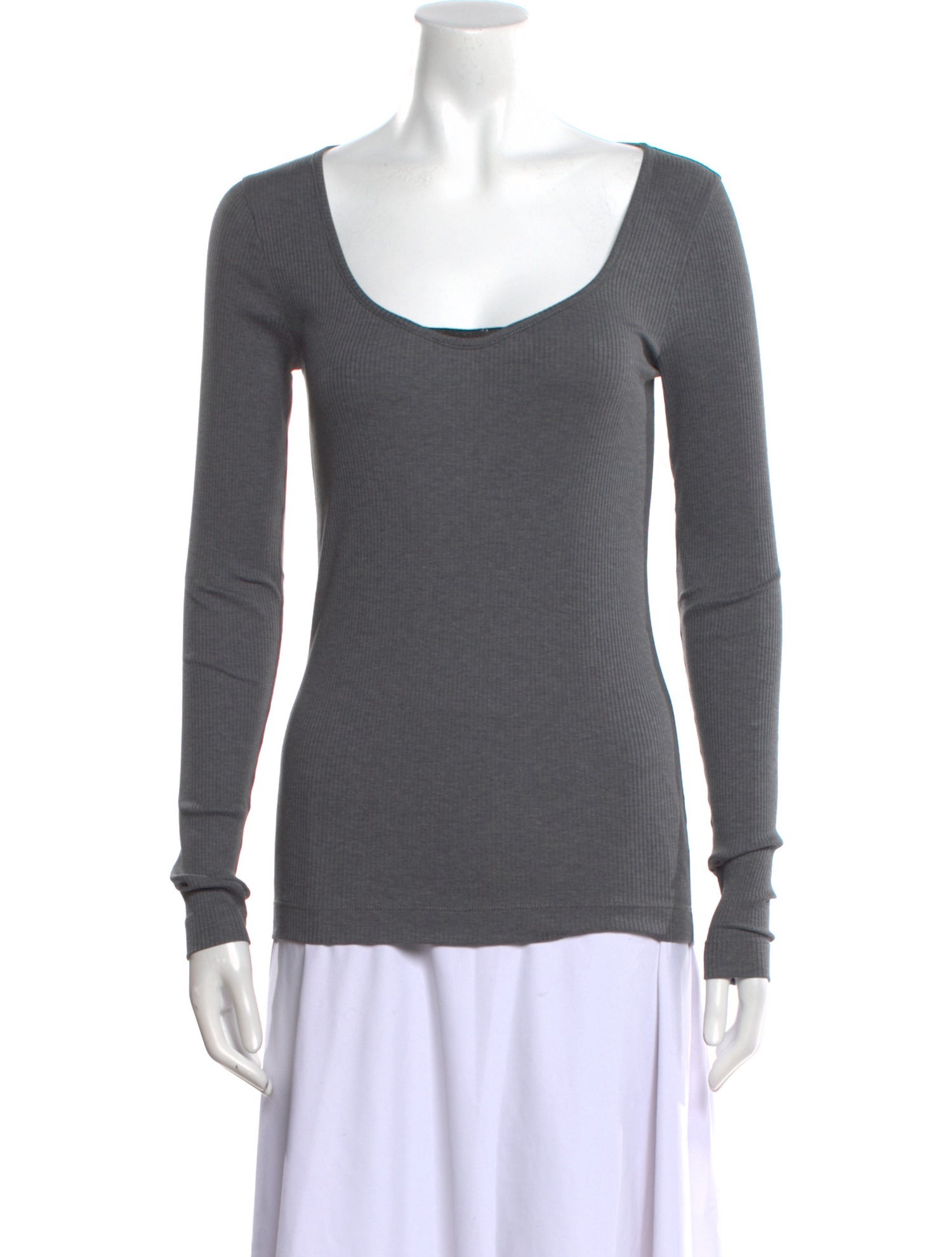 Brunello Cucinelli Scoop Neck Long Sleeve T-Shirt