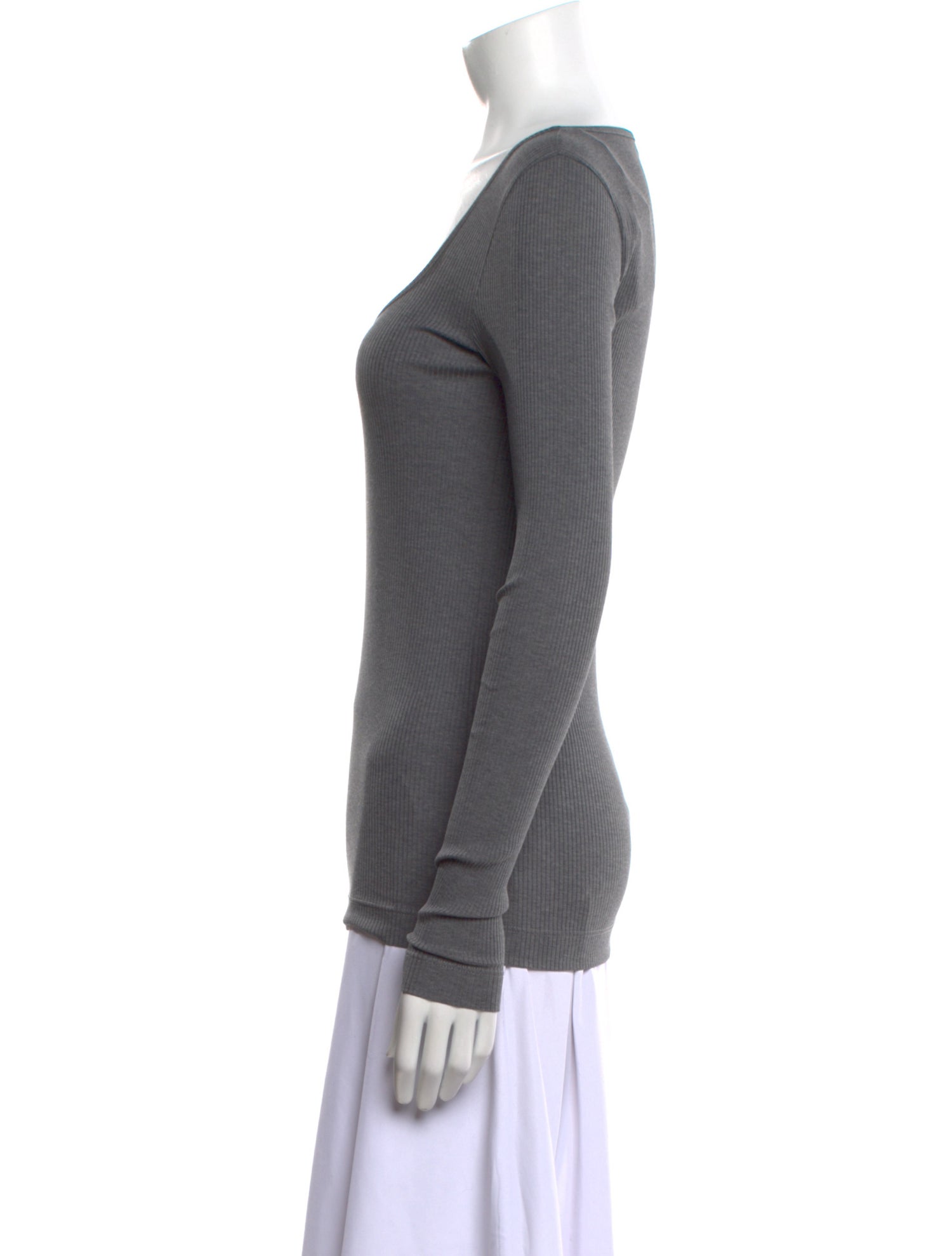 Brunello Cucinelli Scoop Neck Long Sleeve T-Shirt