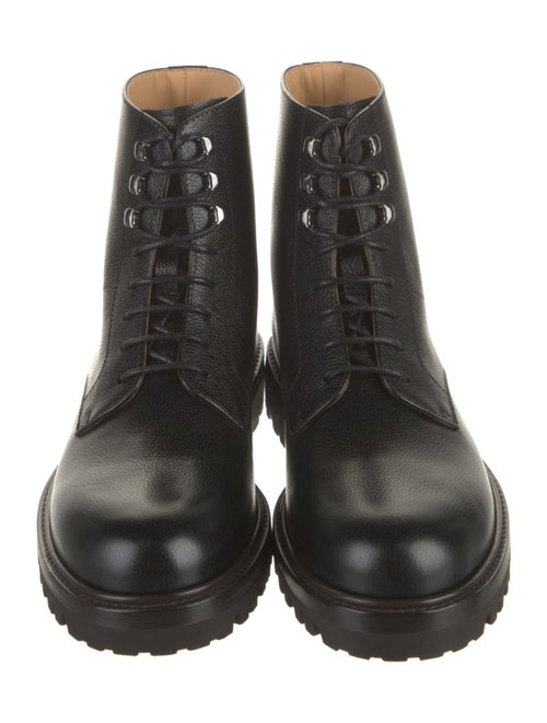 Brunello Cucinelli Leather Combat Boots