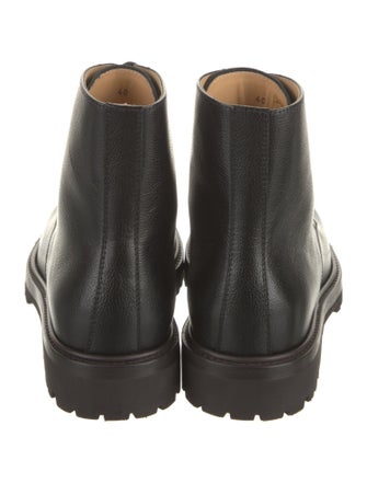 Brunello Cucinelli Leather Combat Boots