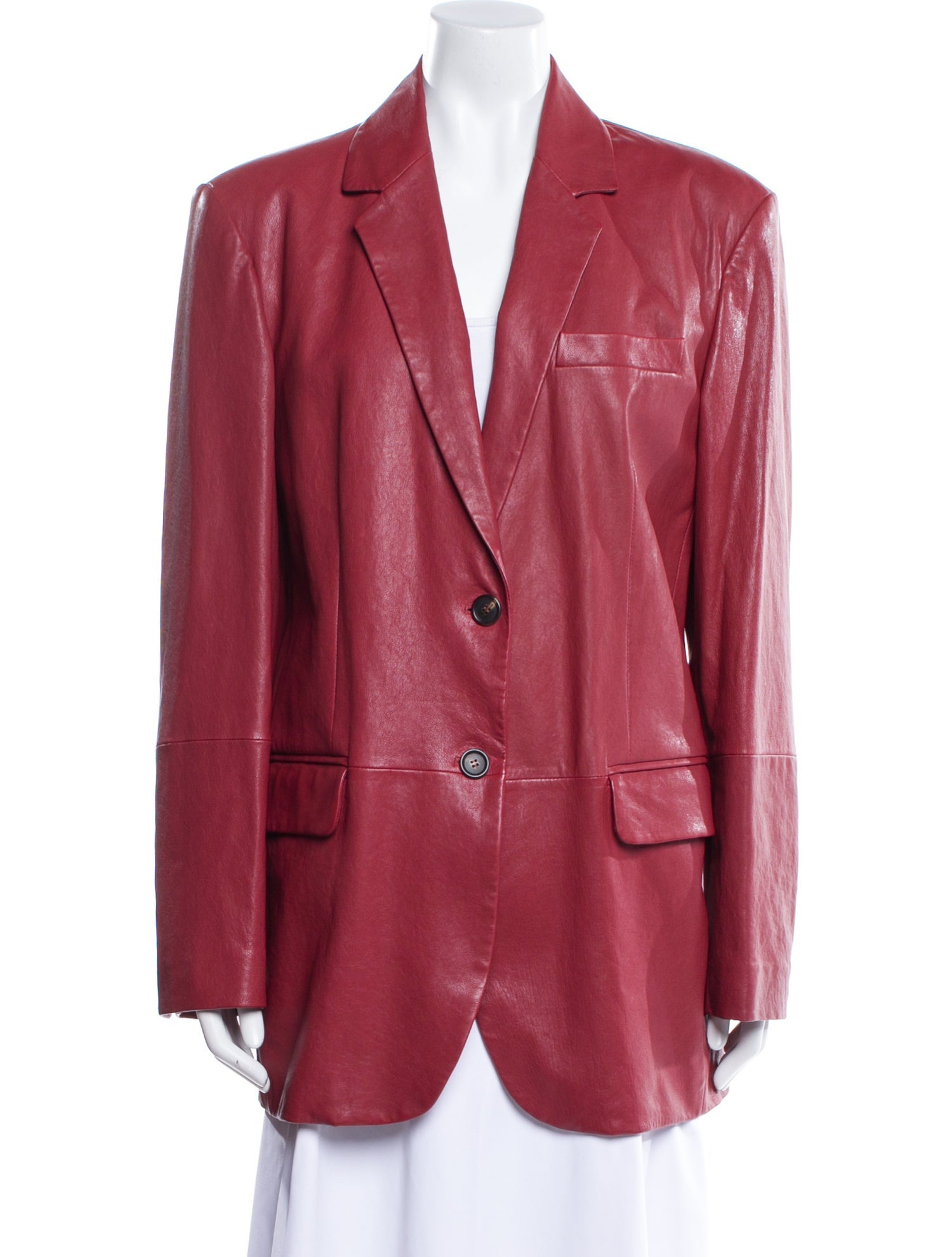 Brunello Cucinelli Leather Blazer
