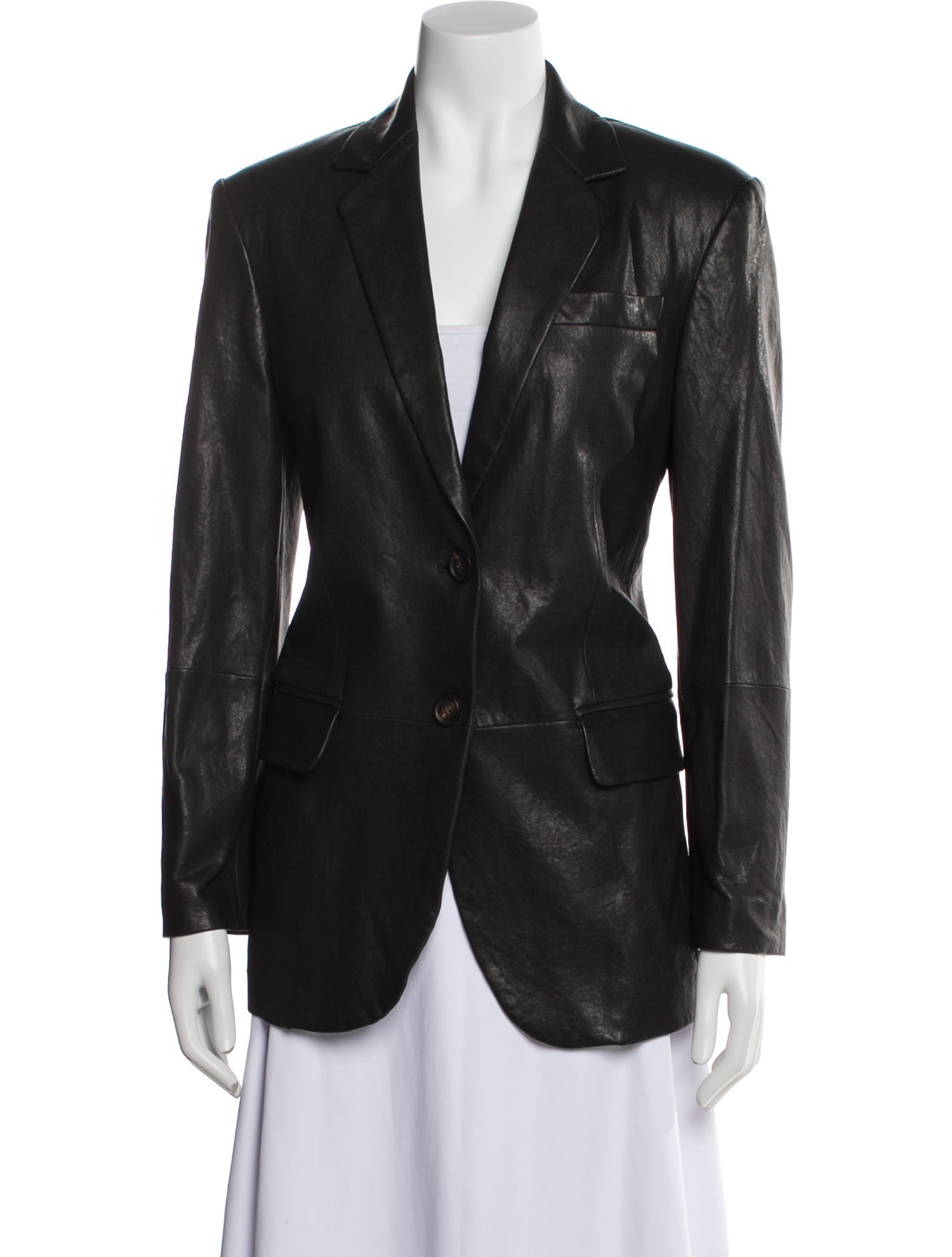 Brunello Cucinelli Leather Blazer