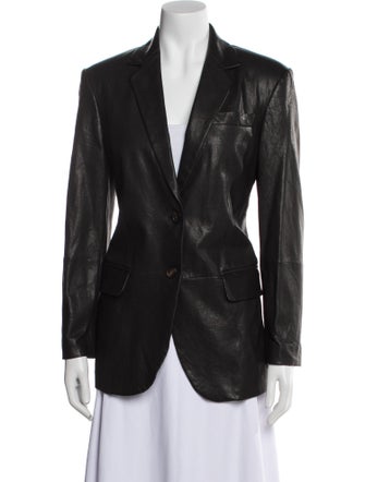 Brunello Cucinelli Leather Blazer