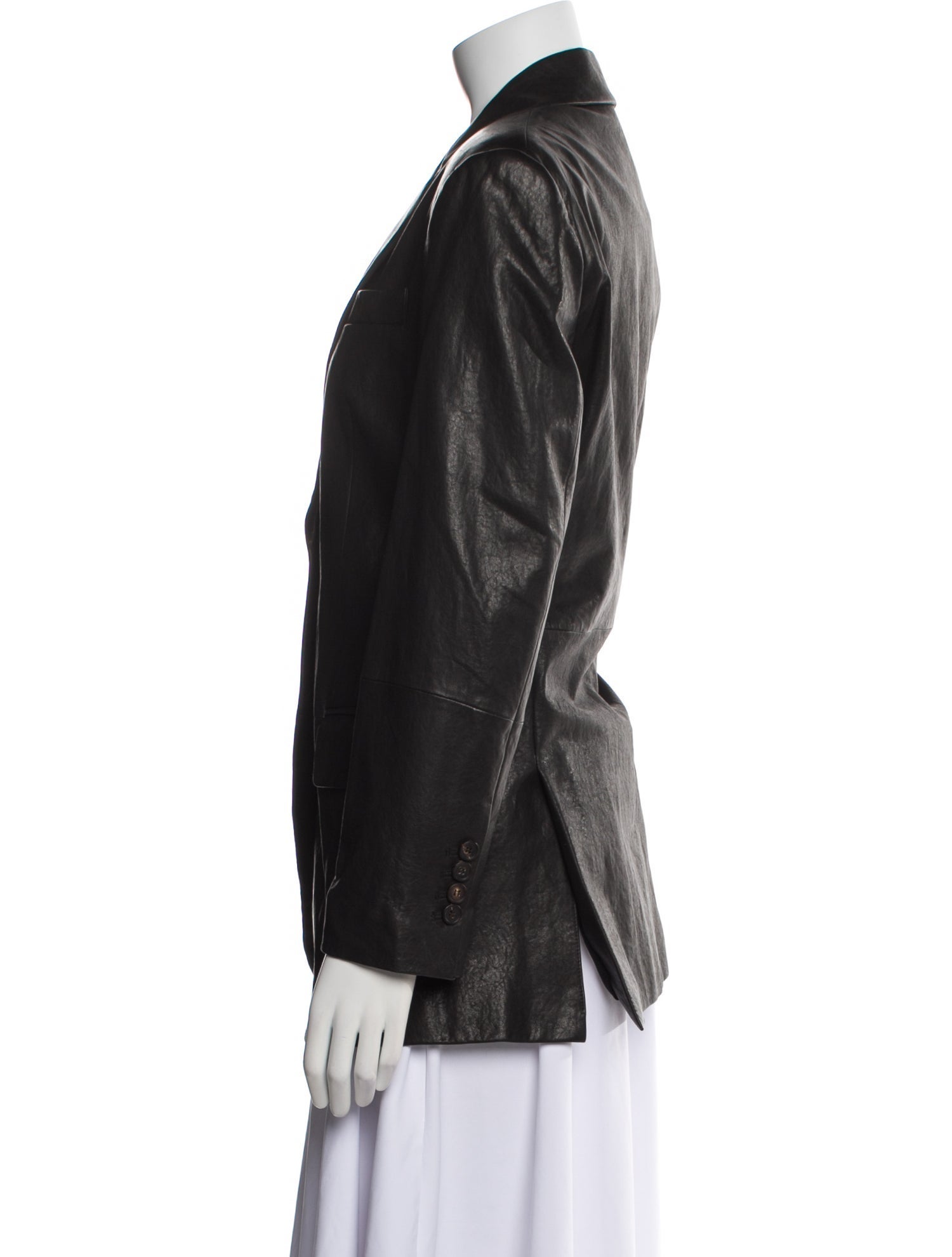 Brunello Cucinelli Leather Blazer