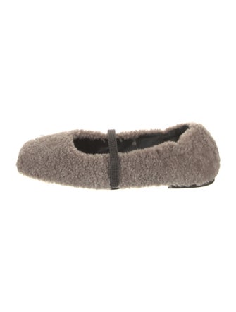 Brunello Cucinelli Shearling Flats