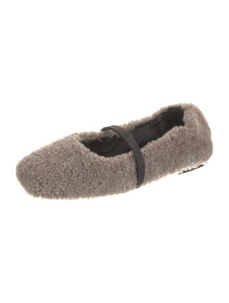 Brunello Cucinelli Shearling Flats