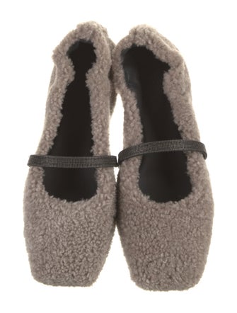 Brunello Cucinelli Shearling Flats