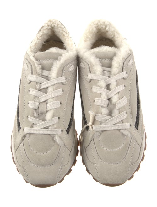 Brunello Cucinelli Suede Studded Accents Sneakers