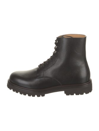 Brunello Cucinelli Leather Combat Boots