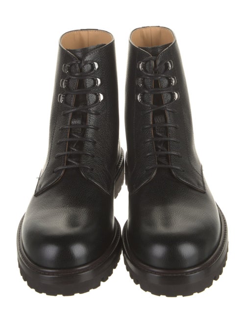 Brunello Cucinelli Leather Combat Boots