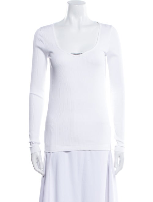 Brunello Cucinelli Scoop Neck Long Sleeve Top