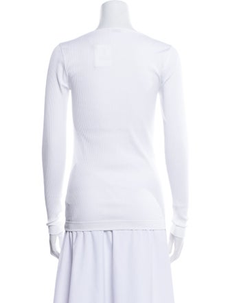 Brunello Cucinelli Scoop Neck Long Sleeve Top