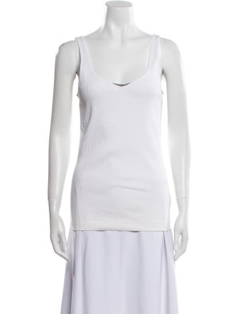 Brunello Cucinelli Scoop Neck Sleeveless Top