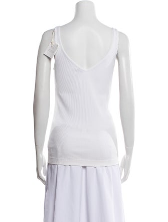 Brunello Cucinelli Scoop Neck Sleeveless Top