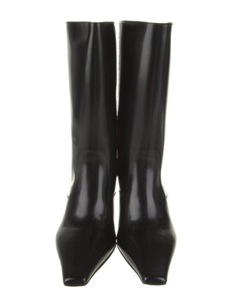 Brunello Cucinelli Leather Studded Accents Boots