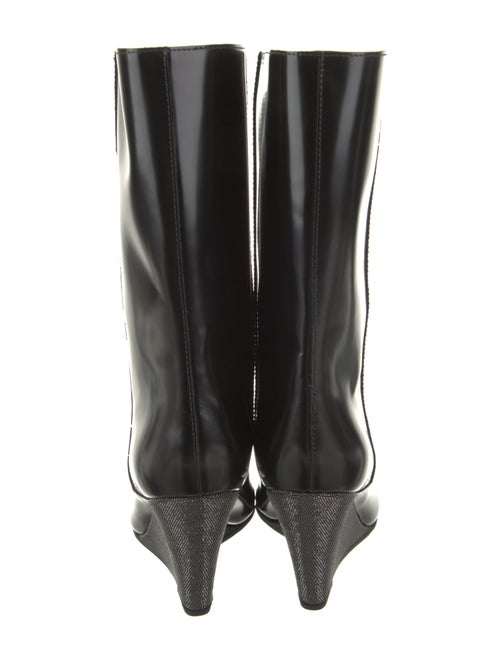 Brunello Cucinelli Leather Studded Accents Boots