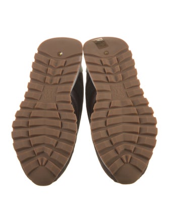 Brunello Cucinelli Leather Beaded Accents Sneakers