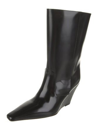 Brunello Cucinelli Leather Studded Accents Boots