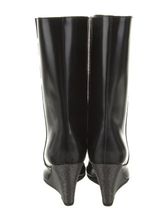 Brunello Cucinelli Leather Studded Accents Boots