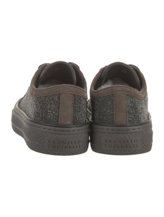 Brunello Cucinelli Suede Studded Accents Sneakers