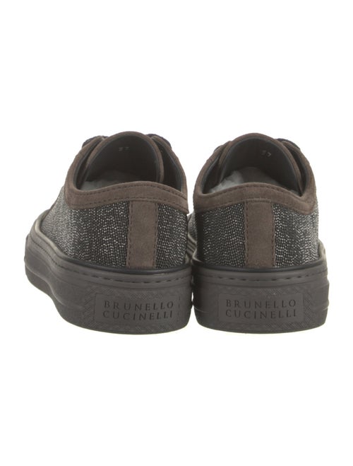Brunello Cucinelli Suede Studded Accents Sneakers