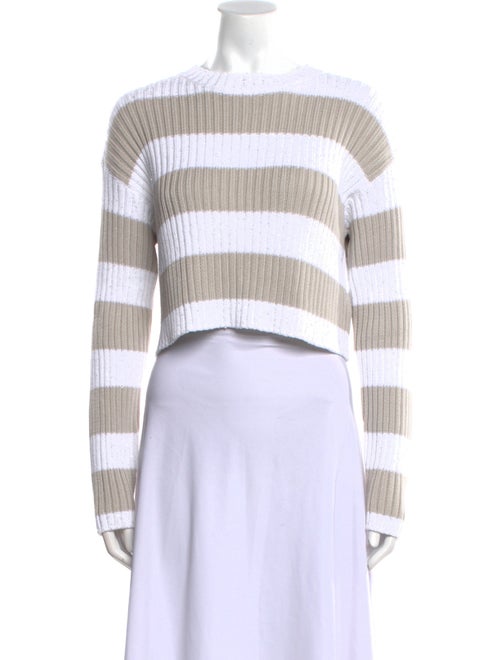 Brunello Cucinelli Striped Crew Neck Sweater