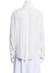 Brunello Cucinelli Silk Long Sleeve Button-Up Top