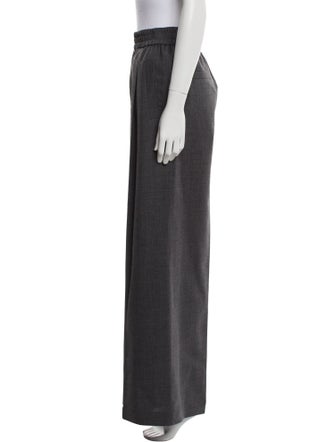 Brunello Cucinelli Virgin Wool Wide Leg Pants