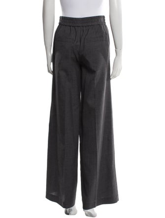 Brunello Cucinelli Virgin Wool Wide Leg Pants