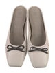 Brunello Cucinelli Leather Bow Accents Mules