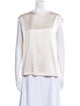 Brunello Cucinelli Silk Crew Neck Blouse