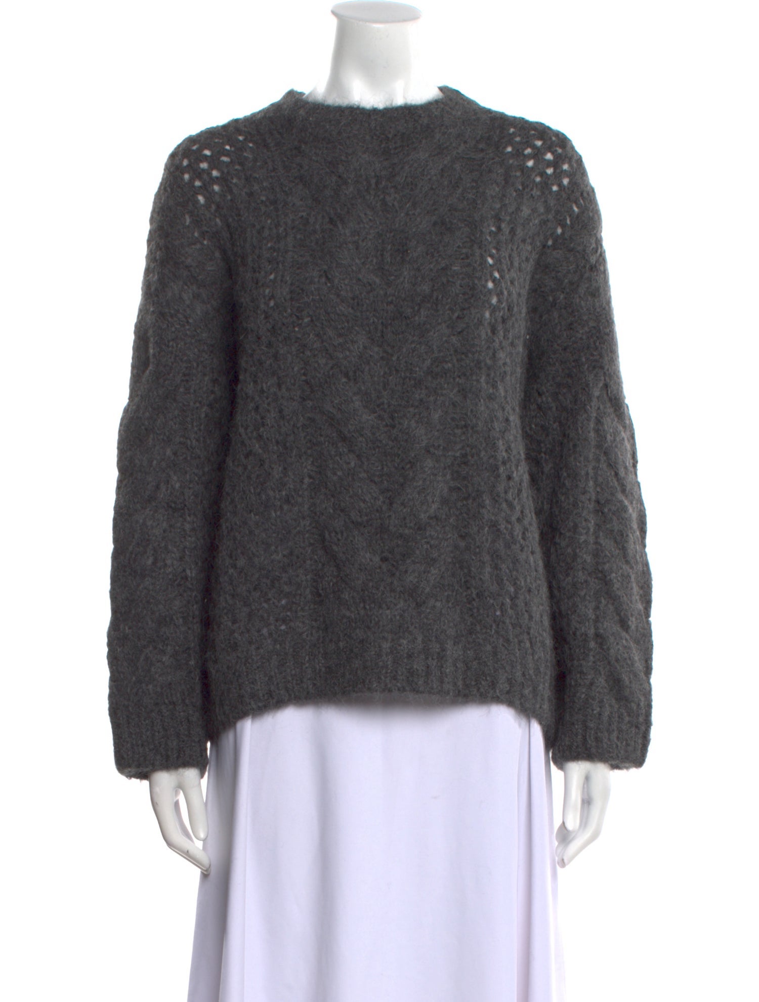Brunello Cucinelli Alpaca Crew Neck Sweater
