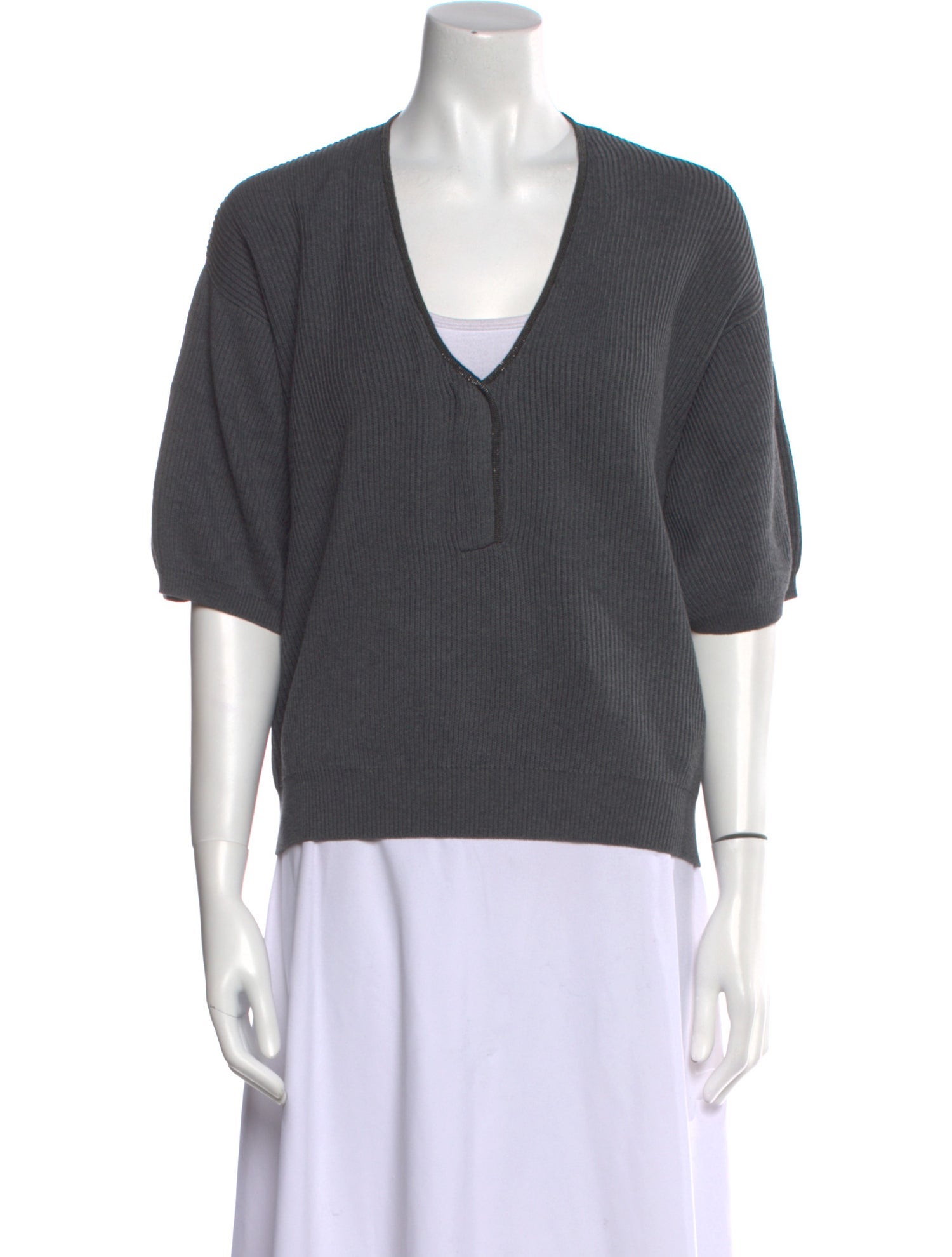 Brunello Cucinelli V-Neck Sweater w/ Tags