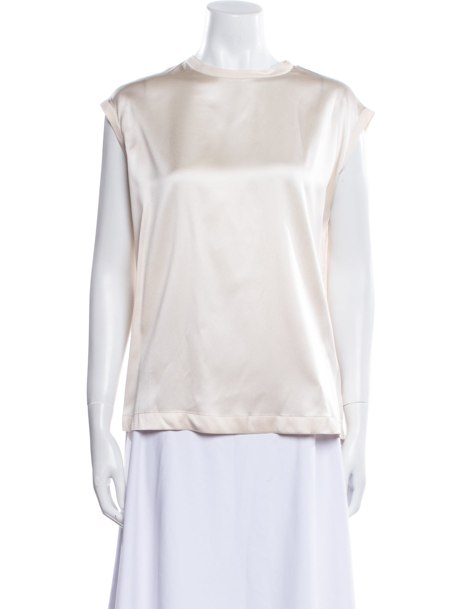 Brunello Cucinelli Silk Bateau Neckline Blouse