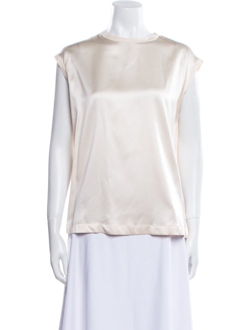 Brunello Cucinelli Silk Bateau Neckline Blouse