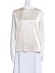 Brunello Cucinelli Silk Bateau Neckline Blouse