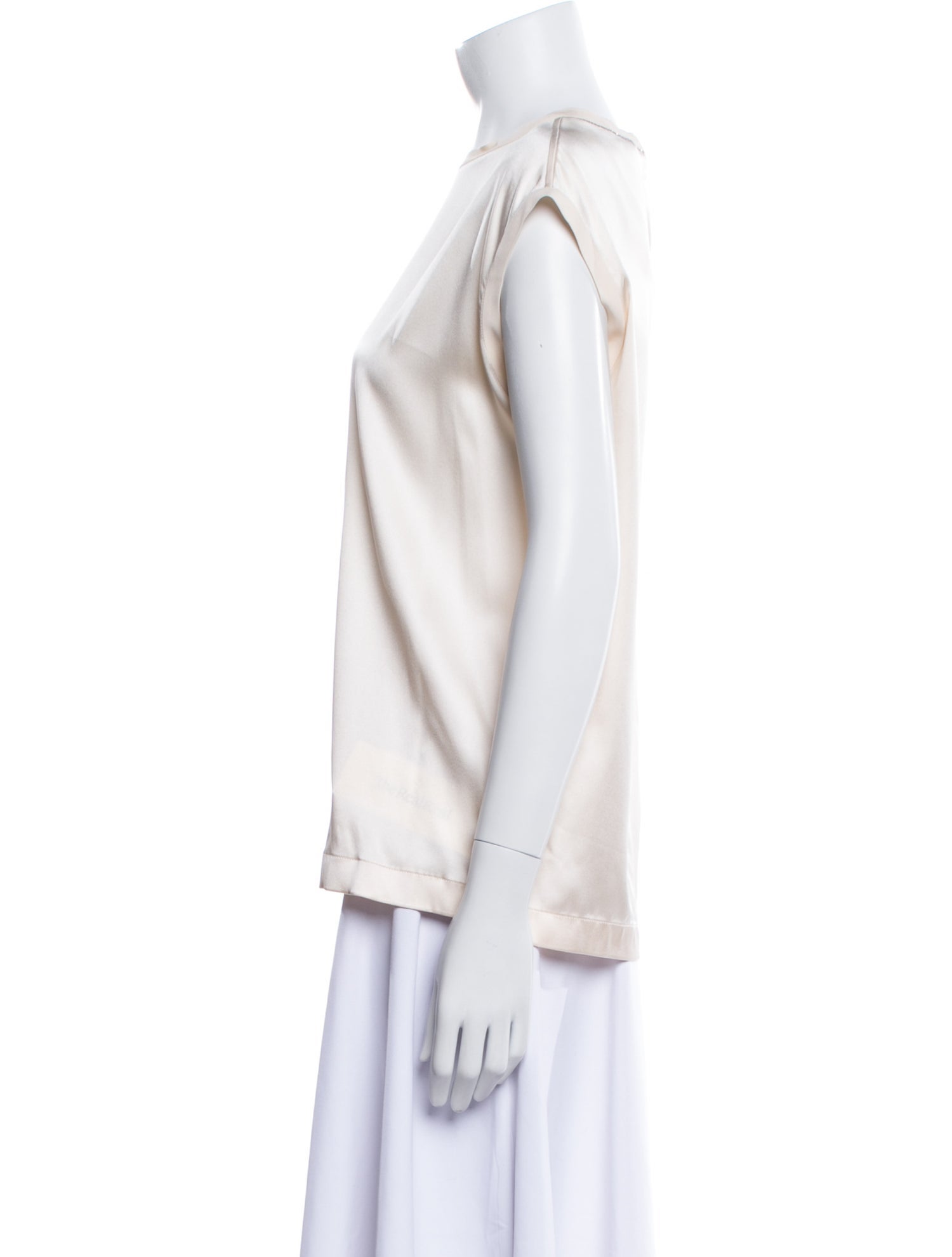 Brunello Cucinelli Silk Bateau Neckline Blouse