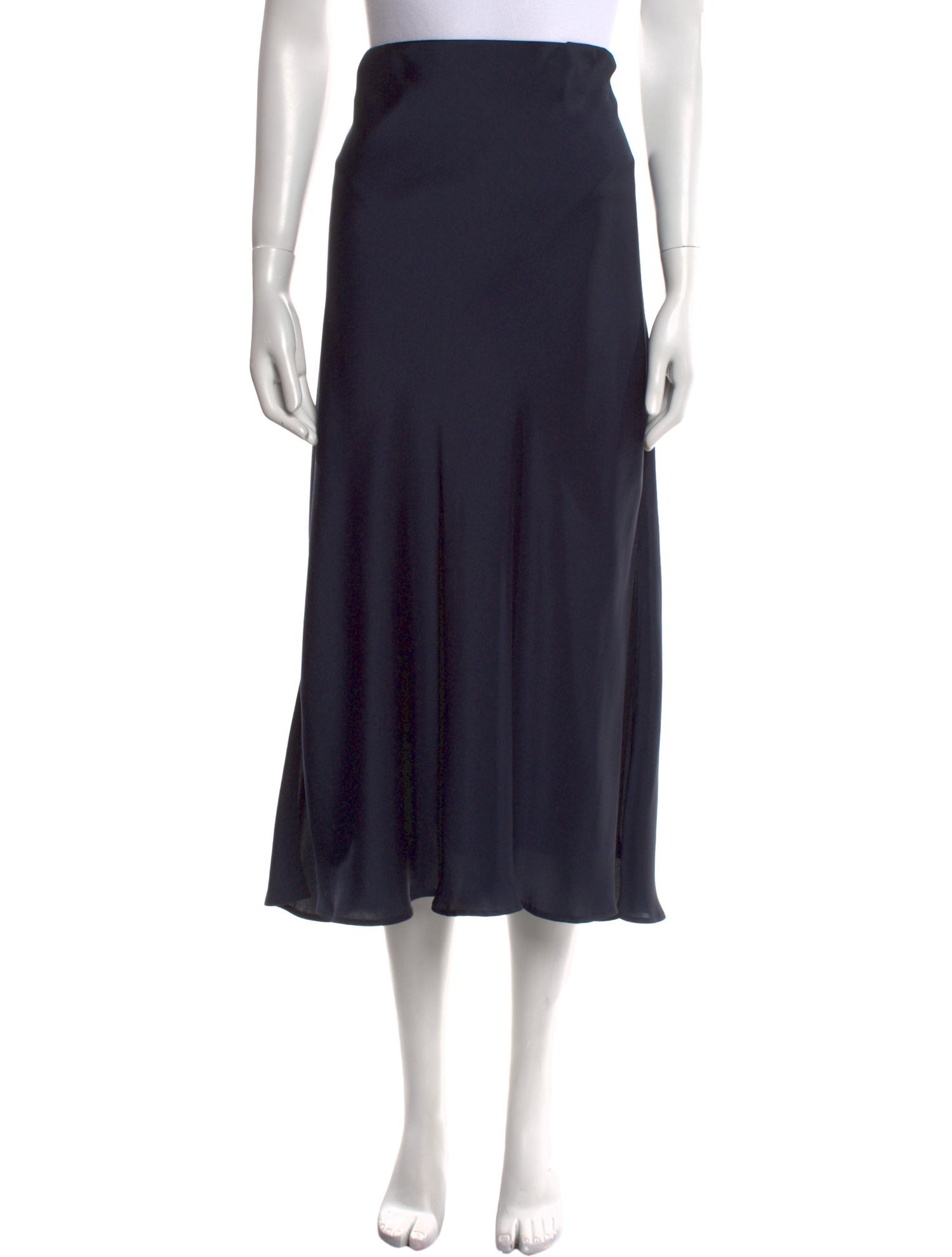 Brunello Cucinelli Satin Midi Length Skirt