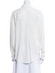 Brunello Cucinelli Silk Long Sleeve Button-Up Top