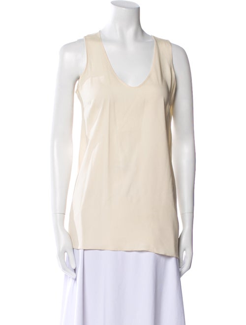 Brunello Cucinelli Scoop Neck Sleeveless Top