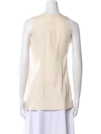 Brunello Cucinelli Scoop Neck Sleeveless Top