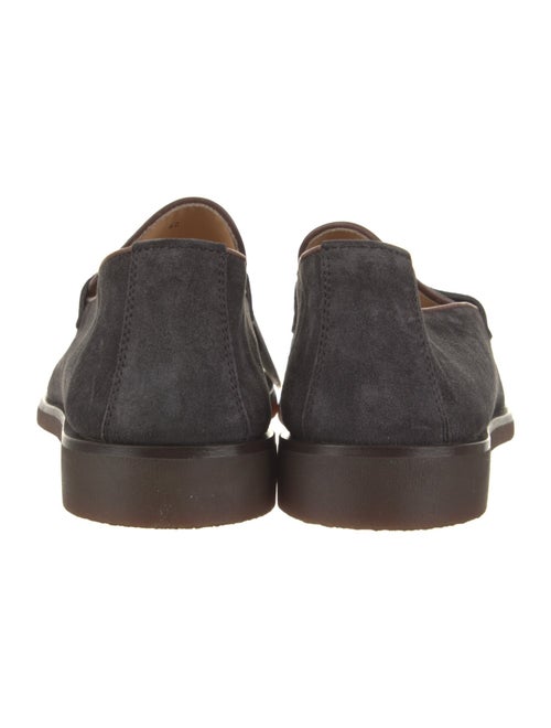 Brunello Cucinelli Suede Leather Trim Embellishment Loafers