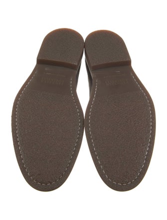 Brunello Cucinelli Suede Leather Trim Embellishment Loafers