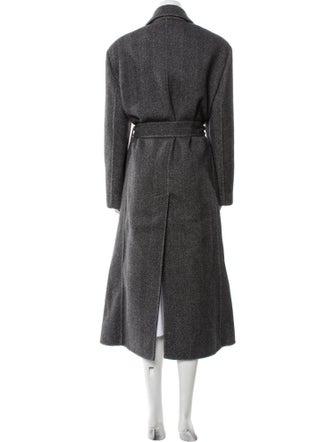 Brunello Cucinelli Virgin Wool Printed Trench Coat