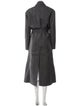 Brunello Cucinelli Virgin Wool Printed Trench Coat