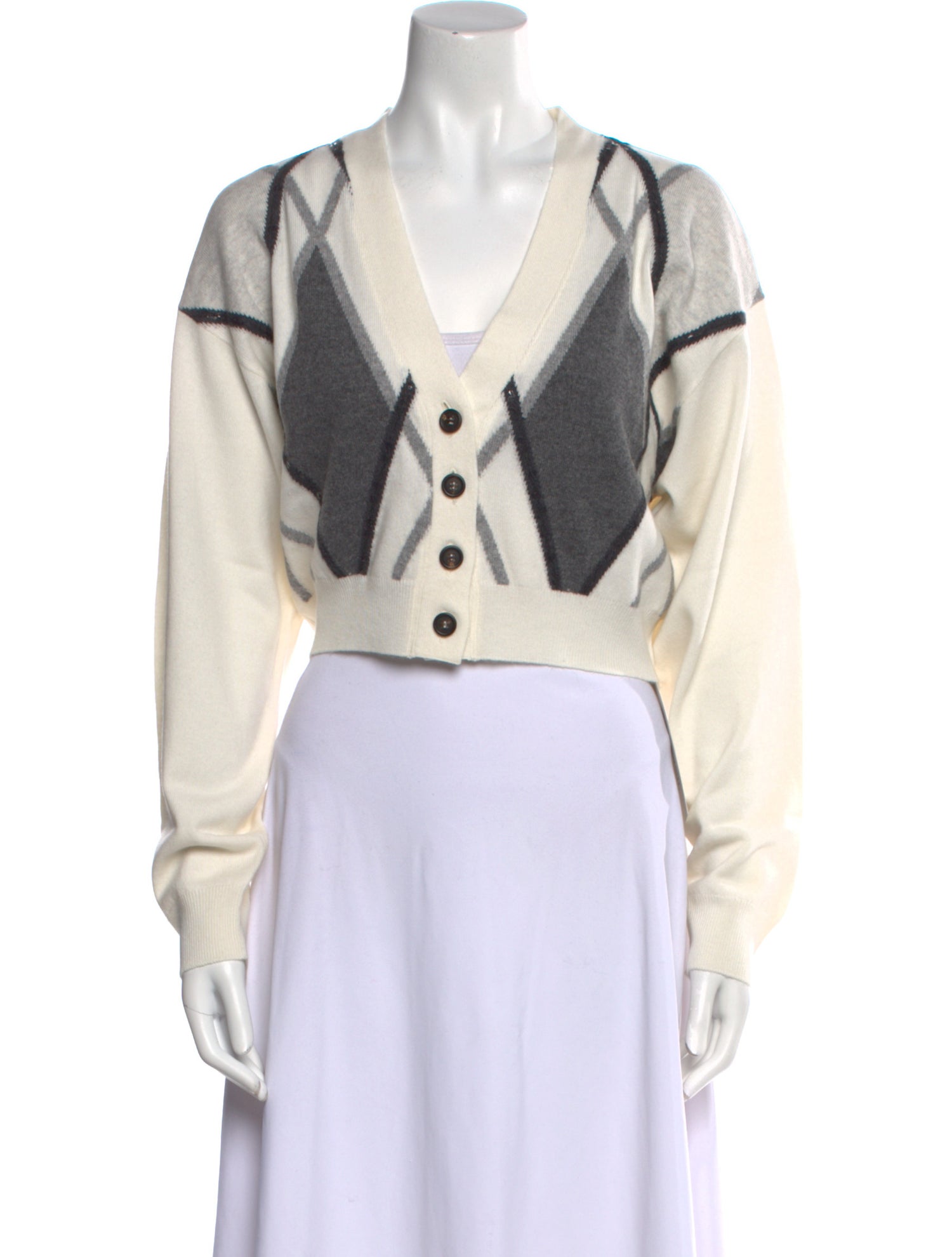 Brunello Cucinelli Cashmere Printed Sweater w/ Tags