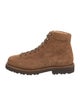 Brunello Cucinelli Suede Leather Trim Embellishment Hiking Boots